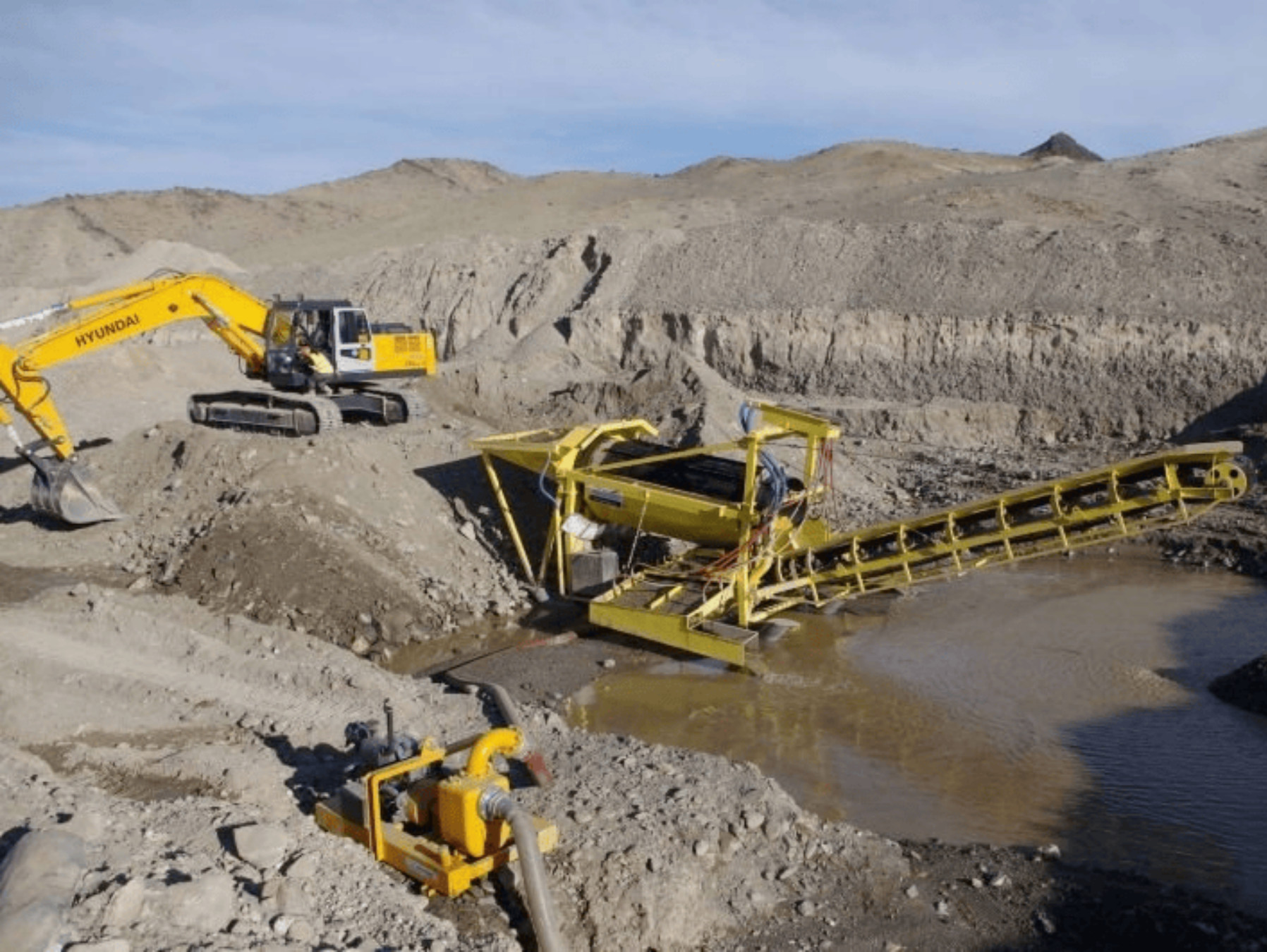 100 200 tons per hour capacity gold washing plant for alluvial placer rock gold processing in Sudan Zambia