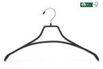 Betterall New Design Black Color Chrome Hook PVC Metal Hanger for Shirts