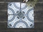 Blue 200x200mm Eco-Friendly Ceramic Rustic Tiles For Living Room And Durable