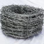 Factory Price 2.5mm Anti-climb Galvanized Barbed Wire Farm Outdoor Twisted Iron
