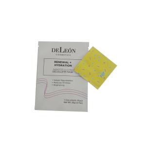 China Customized Colorful Face Mask Packaging , Small Mylar Bag Pouch With Tear Notch on sale
