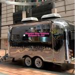3500W and Customizable Domestic Village Hot Dog Cart with Fryer Food Street