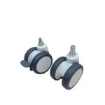 Threaded Stem Swivel Dual 3 Inch Universal 65MM Medical Cart Casters