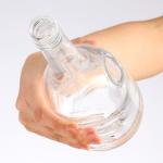 Transparent 750ml Glass Bottle for Coffee Custom Label Vodka Whisky Rum Gin
