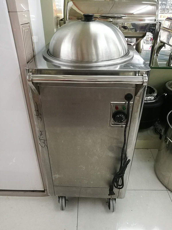 Φ36CM Silver Dome Cover Stainless Steel Round Lid For Plate Warmer Cart