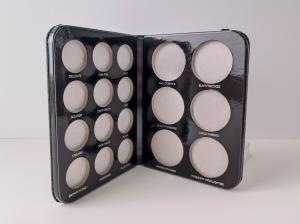 China Black Notebook Empty Eyeshadow Palette Box Packaging Eco Friendly on sale