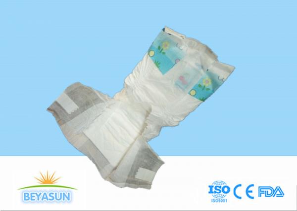 Quality 2 / 3 Foled Newborn Baby Diapers Cotton Surface With Elastic Waistband for sale