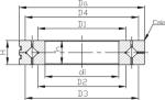 Double Row NNU Precision Cylindrical Roller Bearing Crossed For Electric Motor