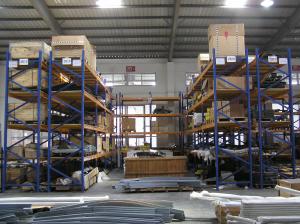 Wholesale Galvanized / Powder Coated Finished Double Deep Pallet Rack For Factory from china suppliers