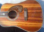 2020 New Handmade Cutaway Deluxe KOA Acoustic guitar solid koa wood with 100%