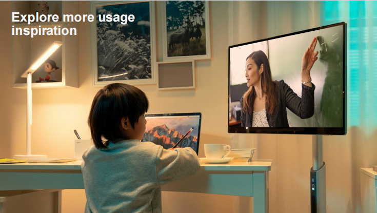 iBoard 32 Inch Portable Smart Touchscreen Monitor Android 13, 8+128GB Built-in Camera & Speaker | Rechargeable & Movable Design for Office, watch