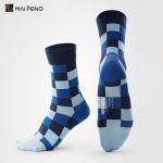 Custom Striped Plaid Casual Breathable Socks Cotton Luxury Socks For Men