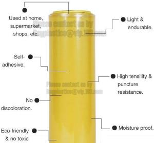 Wholesale Stretch Wrap Industrial Strength Stretch Film/Wrap 1200ft 500% stretch Clear Cling Durable Adhering Packing, bagease pac from china suppliers