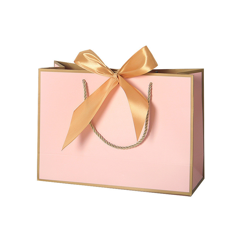 Custom Logo Cardboard Gift Packaging Box With Ribbon For Cloth Pack / Cosmetic