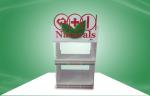 Healthcare Vitamin Cardboard Counter Display With PET Cover To Avoid Thieves