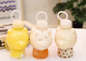 Wholesale Pull Ring Cover Milk Tea Bottles 400ml Squeezable Juice Bottles from china suppliers