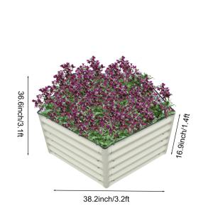 Wholesale Irregular Shaped Metal Galvanized Raised Garden Boxes 3.2x3x1.4 Ft from china suppliers