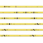 Wintape Compact 2m Pipe Diameter Tape Measure Mini Metal Ruler With Keychain