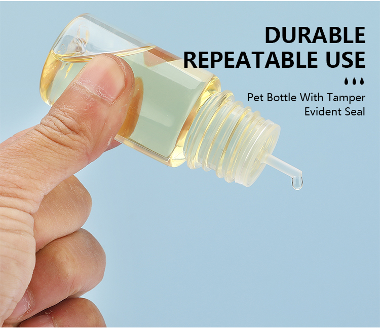 Pet Plastic 30ml E Cig Liquid Bottle With Child Tamper Proof Lid