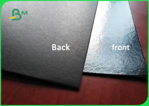 Wholesale 800gsm 1000gsm Book Binding Board , High glossy Laminated black cardboard For flower packaging box from china suppliers