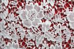 New dyeable lace fabric flower design black crochet cotton lace new design water