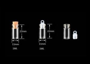 Wholesale 11mm Small Mini Glass Bottles Jars with Cork Stoppers for Art Crafts and Decorations from china suppliers