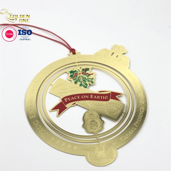 Hot Sale Metal Christmas Aluminum Holiday Sublimation Home Souvenir Ornament
