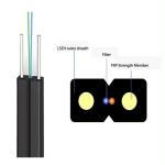 FTTH Fiber Optical Drop Cable for Indoor GJXFH with 2 FRP Steel Wire Strength