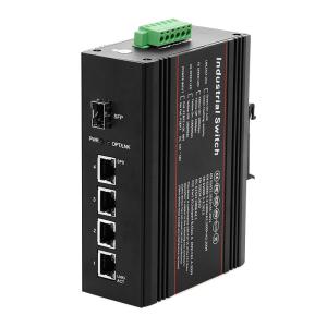 Wholesale Portable Four Port Poe Switch , Fiber Optic Ethernet Switch 4 X 10/100/1000Base-T from china suppliers