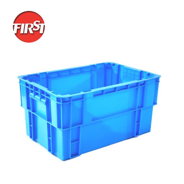 PP Euro Box Stackable Industrial Crate Warehouse Storage Plastic Supermarket