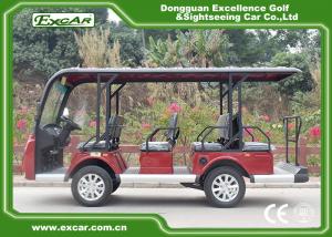 China EXCAR white 11 Seater 72V Electric Sightseeing Bus With Storage Basket on sale