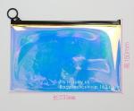 PVC slider zipper cosmetic makeup bag and pouch, Comfortable touching matt