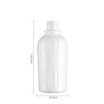 Engraving Logo Transparent Cosmetic Bottle 250ml PET Plastic Bottles With Flip