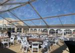 Transparent Roof Luxury Wedding Tent Aluminum Frame With 850g/M2 Roof PVC