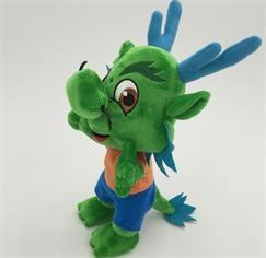 Wholesale Stuffed Plush Toys Cartoon Character dragon in green OEM ODM service from china suppliers