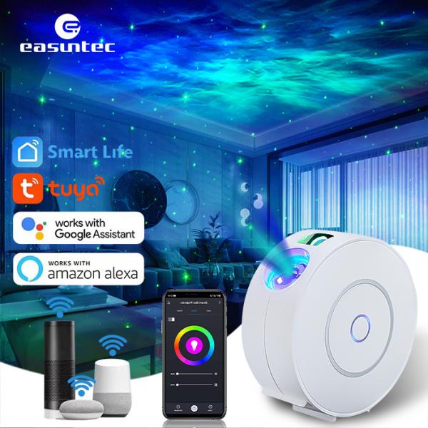 Bedroom Smart Galaxy Light Projector , Flexible Timing Galaxy Projector Google