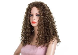 Wholesale Natural Color Virgin Hair Full Lace Wigs African Black Small Roll Explosion Head from china suppliers