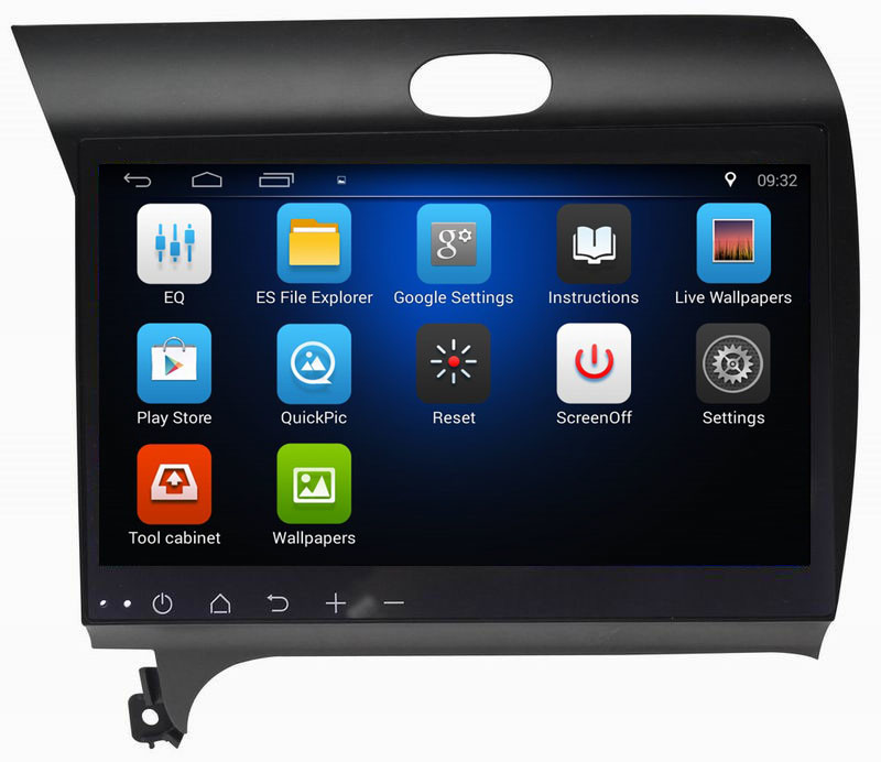 Ouchuangbo car capacitance multiple touch screen android 8.1 stereo for Kia K3 2013 with BT USB wifi dual zone