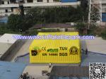 Yellow Festival Giant Inflatable Cube Tent , Inflatable Large Storage Tent