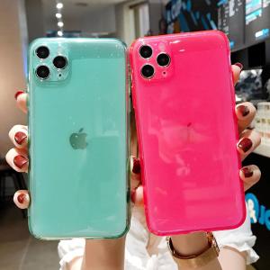 Wholesale Iphone 11 Shockproof Phone Cases Neon Glitter Camera Protector 1.5mm Thickness Durable from china suppliers