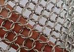 Silver Color Metal Ring Mesh Stainless Steel For Decoration Of Buildings Facade