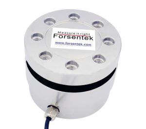 China Column Load Cell 10ton Flanged Load Cell 5000kg Cylinder Thrust Measurement on sale