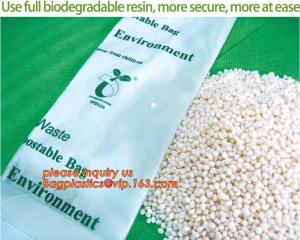 Wholesale wholesale biodegradable compostable plastic trash bag on roll, Eco friendly cornstarch compostable bags disposable bags from china suppliers