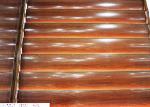 Automatic Wooden Aluminum Sun Shade System Oval Elliptic For large span steel