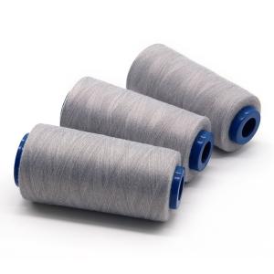 Wholesale 40/2 100% Spun Polyester Cotton Sewing Thread for Touch Screen Silver Conductive Yarn from china suppliers