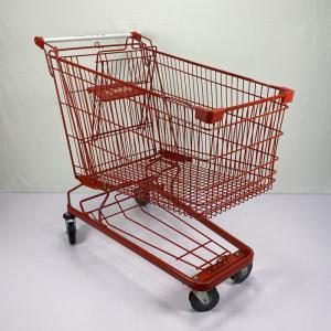 Wholesale 240L General store High Capacity Asian Type Steel Metal Shopping Trolley from china suppliers