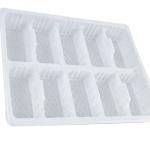 Clear Plastic Disposable Frozen Dumpling Tray PP Various Packaging 20 Packs