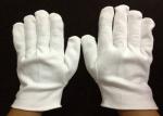 100% Cotton Medical Gloves Self Hemmed Cuff white colour thick fabric prompt