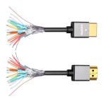 Multimedia Aluminum HDMI Cable 4K Cotton Braided Connectors 4K HDR