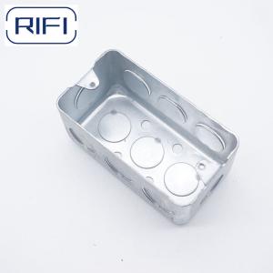 China Electrical 4x2 Junction Box 2x4 Inch Steel Electrical Utility Box Handy Box on sale